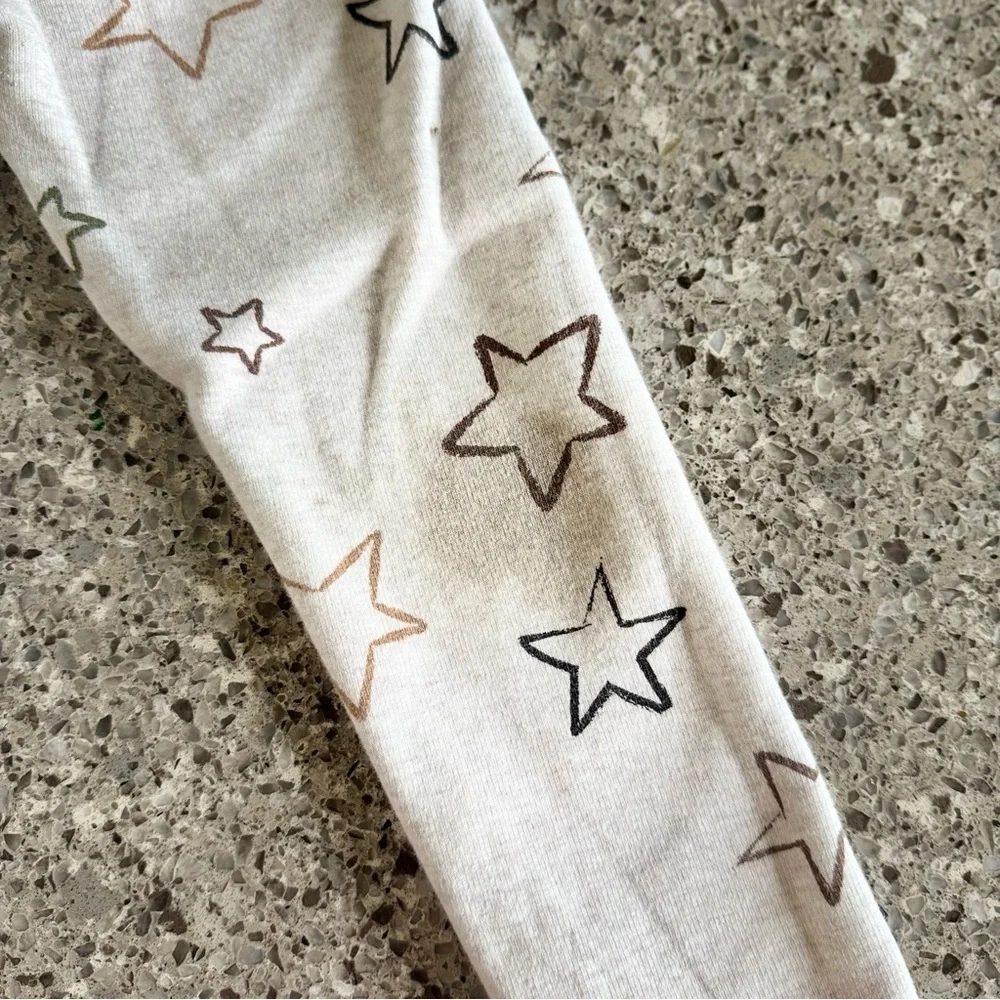 GAP Kids Cream Star Leggings Size XS